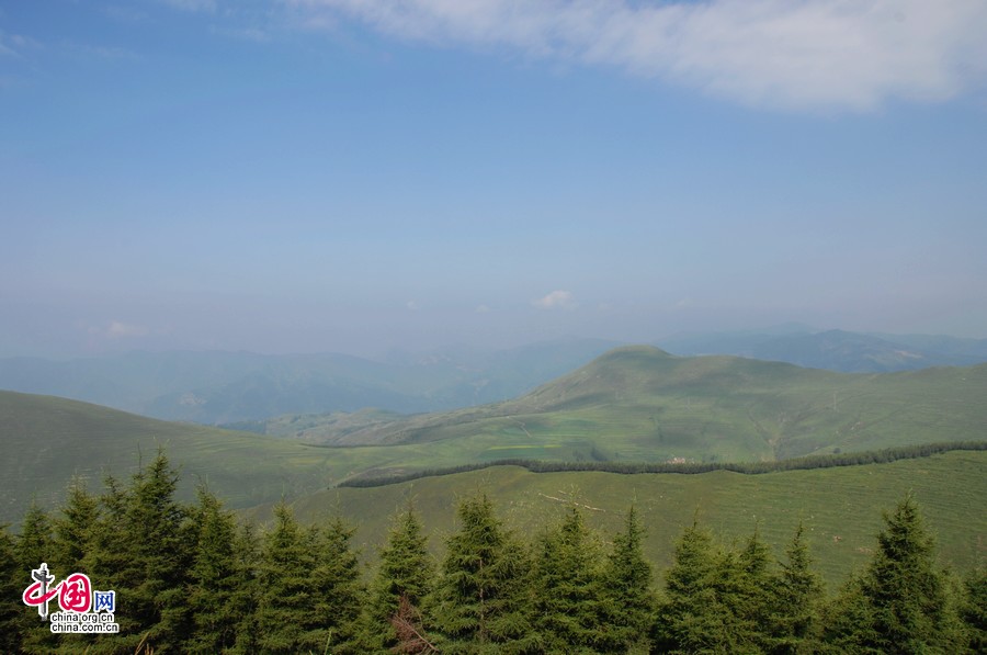 Paisaje pintoresco del Monte de Wutai