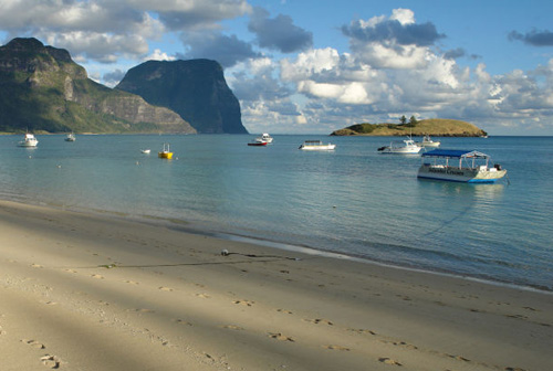 Playa de la isla de Lord Howe de Australia