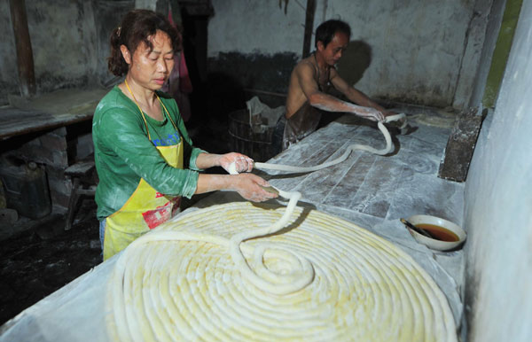 Fideos secos tradicionales en la provincia de Sichuan 5