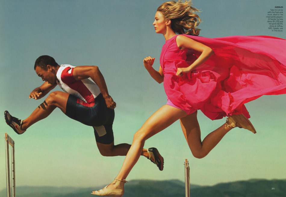 Karlie Kloss y los atléticos olímpicos posan sexy para Vogue