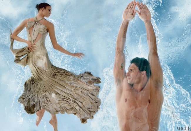 Karlie Kloss y los atléticos olímpicos posan sexy para Vogue