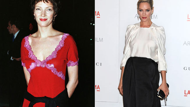 Cambio radical de las estrellas tras su llegada a la fama: UMA THURMAN