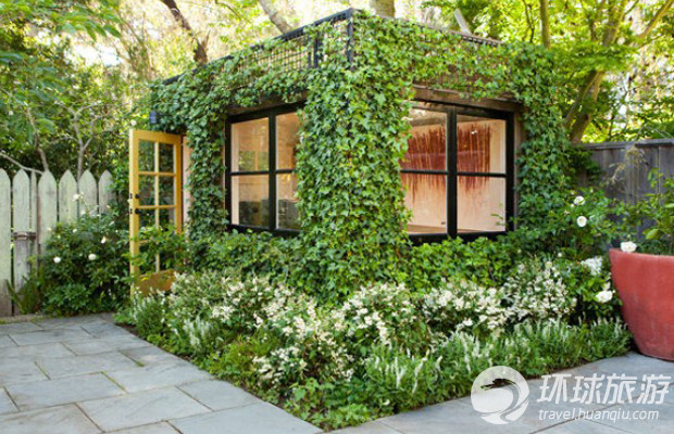 La cabina de hojas en San Francisco (California, EE.UU.)