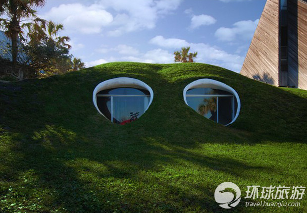 La casa de arena en la costa atlántica de Florida (EE.UU.)