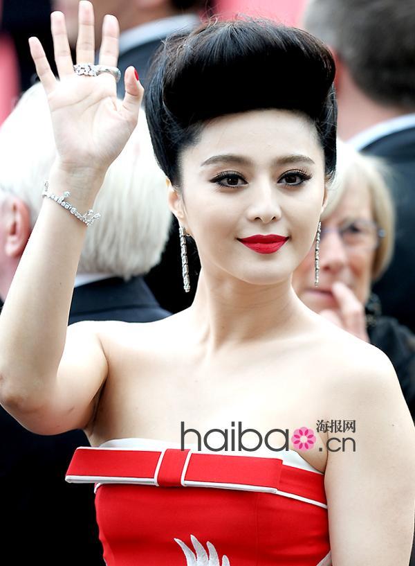 peinados hermosos , la actriz china Fan Bingbing , Festival de Cannes 