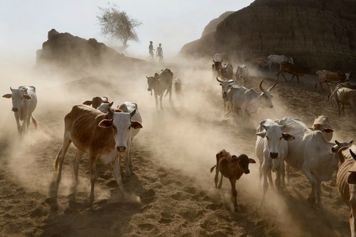 Visitas de la última tribu Kara primitiva en África