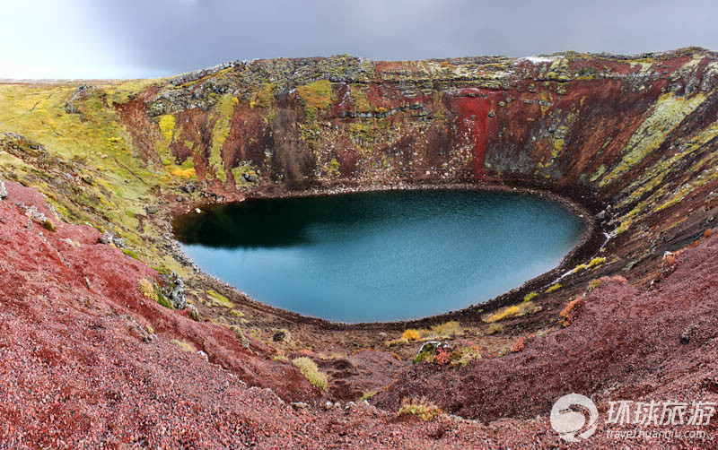 Lago Volcánico Kerid, Islandia