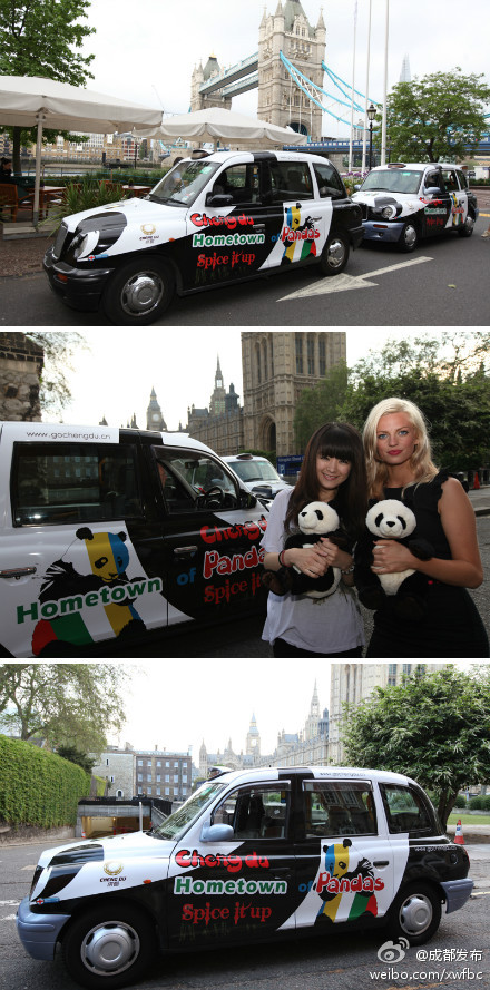 “Pandas” corren en las calles de Londres 3