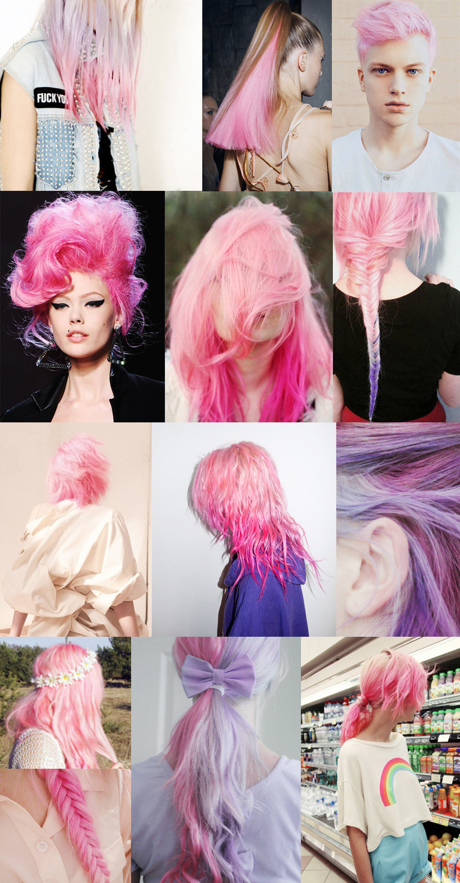 El estilo de pelo colorido está de moda