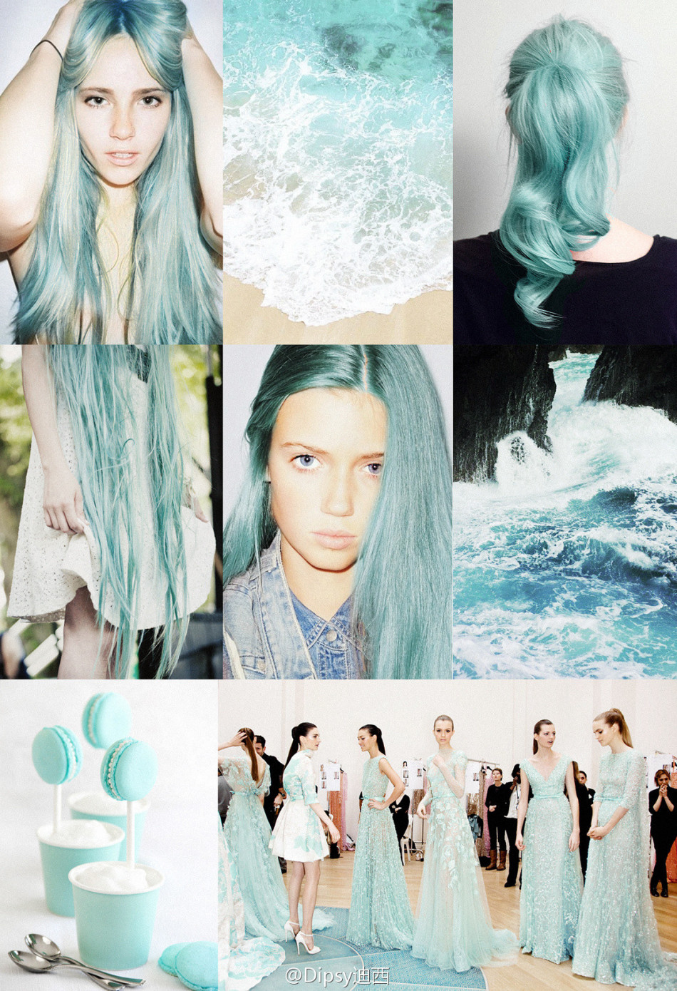 El estilo de pelo colorido está de moda