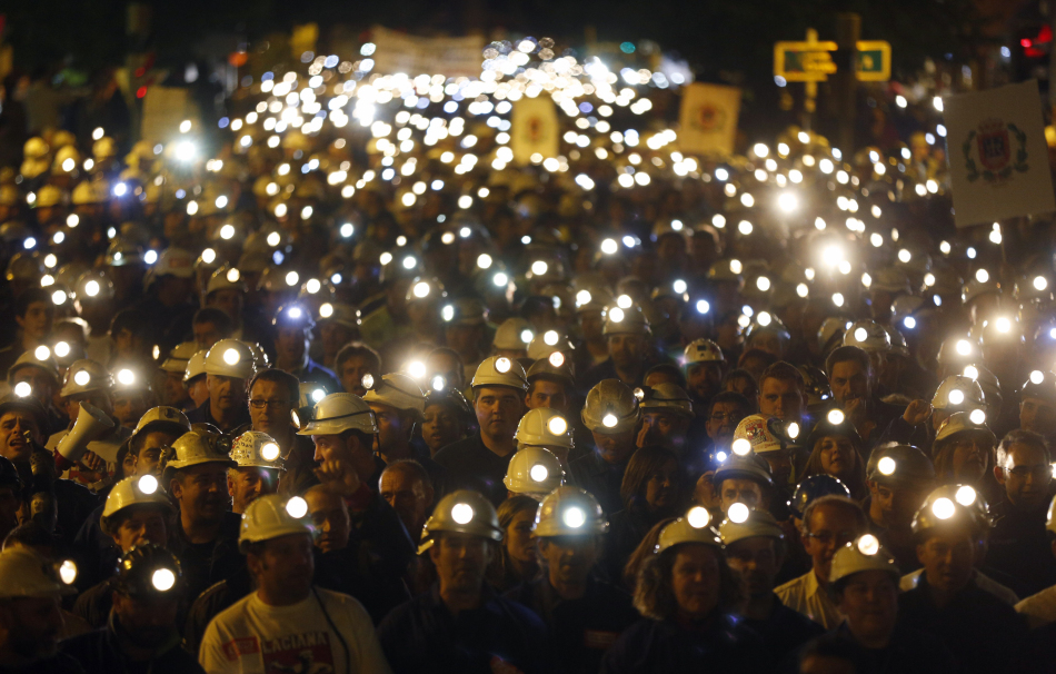 La huelga de los mineros españoles