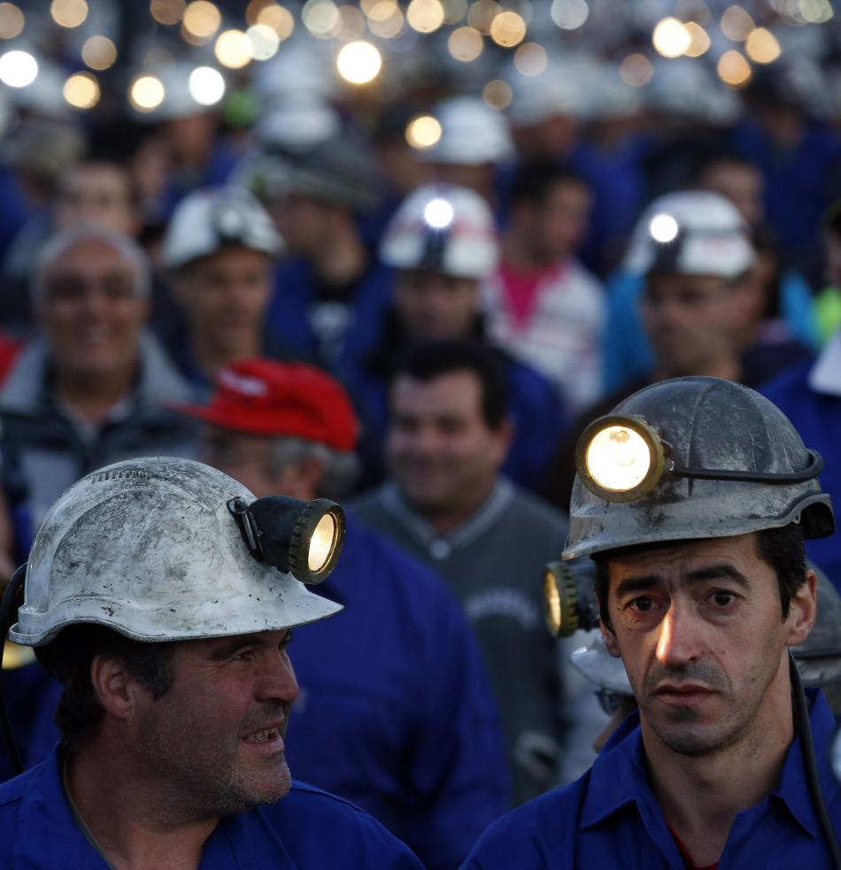 La huelga de los mineros españoles