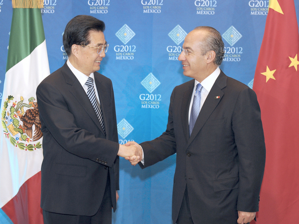 G20, cumbre, Los Cabos, China, México, economía, Hu Jintao, Felipe Calderón