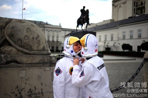 Besos calientes en Eurocopa