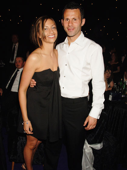 Giggs y su esposa