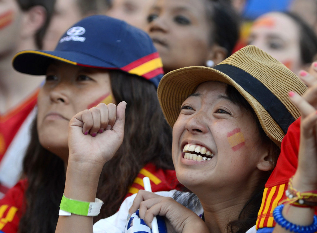 Los hinchas calientes chinos en Eurocopa