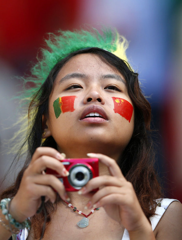 Los hinchas calientes chinos en Eurocopa