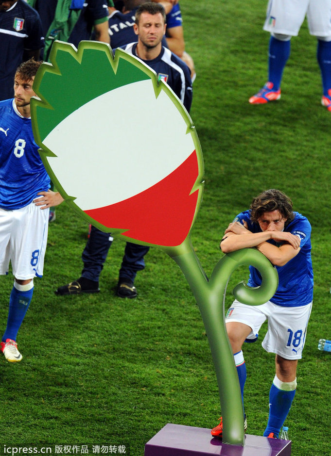 Lágrimas amargas de la selección italiana