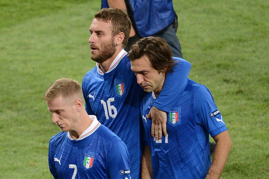 Lágrimas amargas de la selección italiana