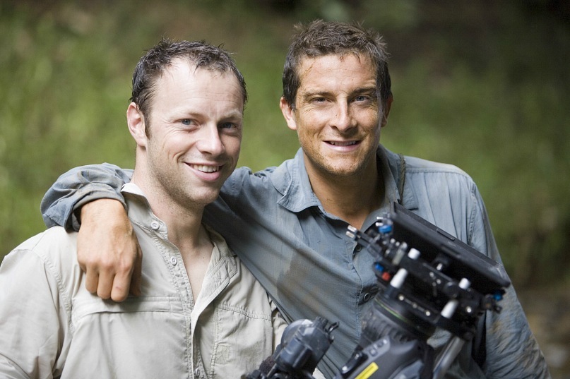 Imágenes detrás de la cámara de Man vs Wild