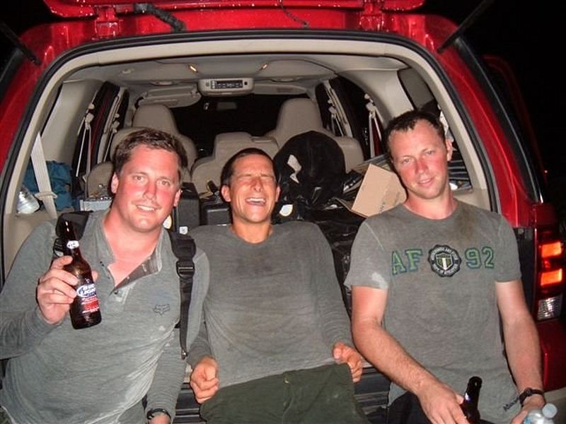 Imágenes detrás de la cámara de Man vs Wild