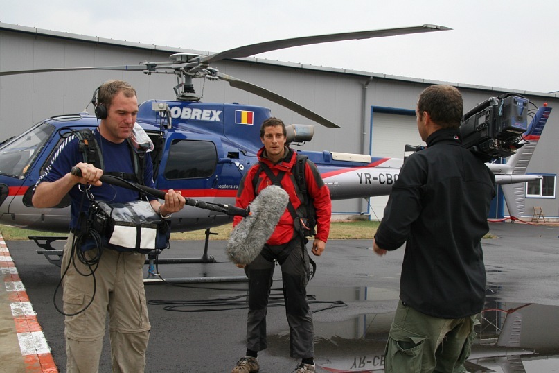 Imágenes detrás de la cámara de Man vs Wild