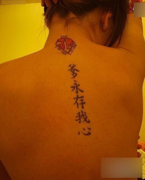 ¿Sabes el significado de los caracteres chinos de su tatuaje?