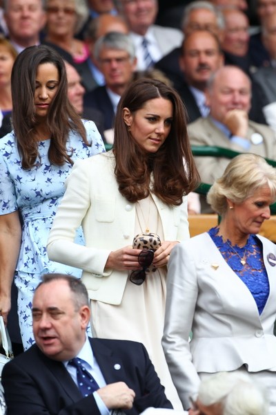 Las hermanas Middleton coinciden con los Beckham en la final de Wimbledon