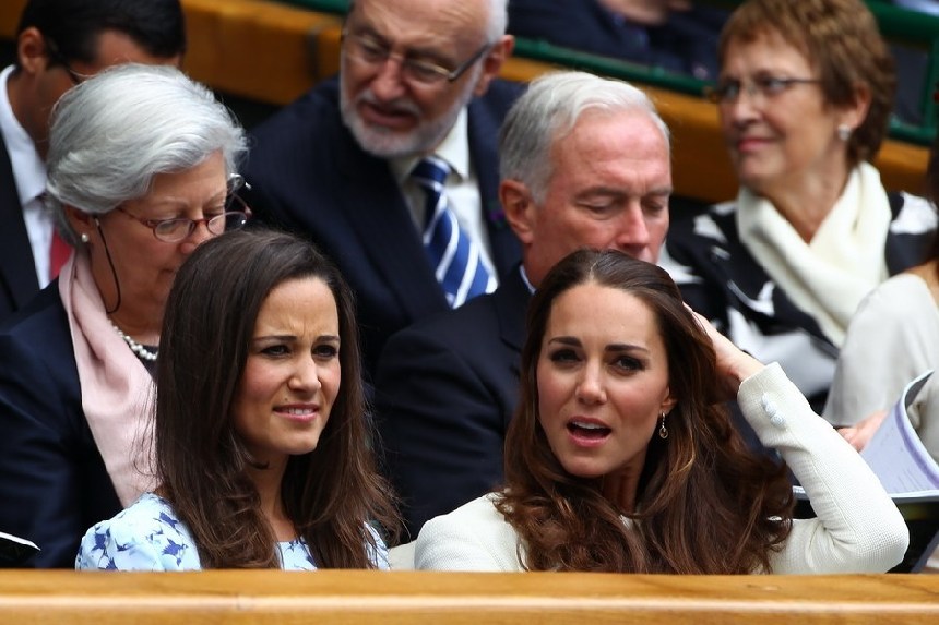 Las hermanas Middleton coinciden con los Beckham en la final de Wimbledon