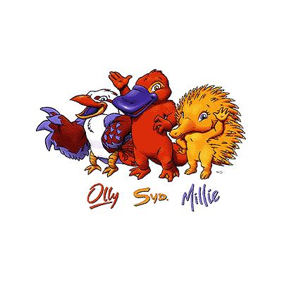 Mascotas: Olly,SyD y Millie, los Juegos Olímpicos de Sydney 2000