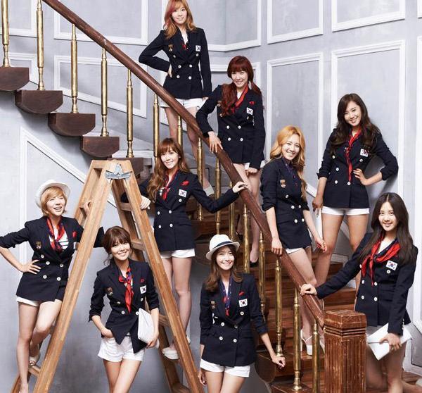 Chicas coreanas en uniforme olímpicos 1