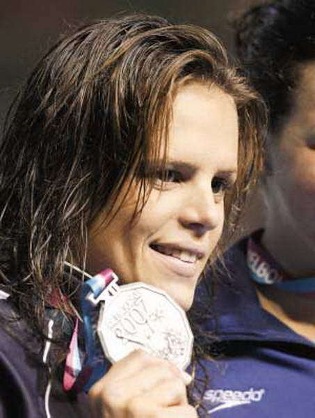 Laure Manaudou, de la delegación francesa