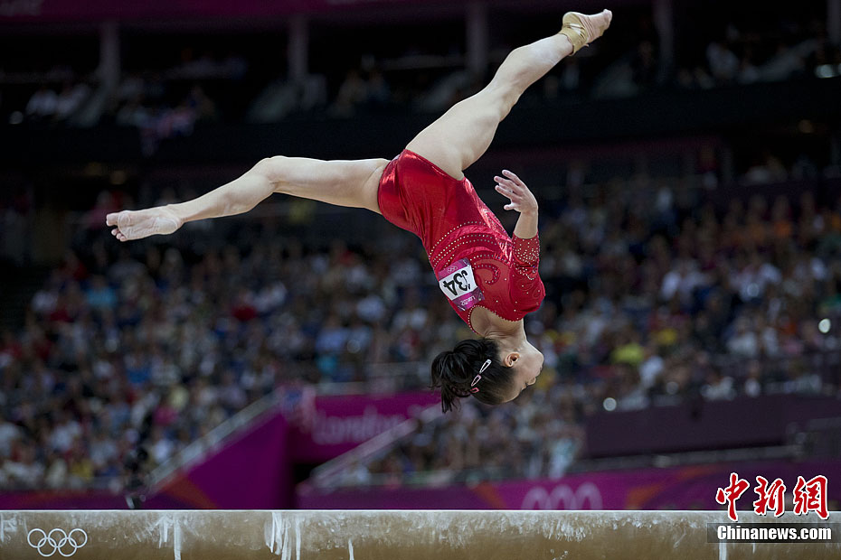 LONDRES 2012: Deng Linlin de China gana oro en viga de equilibrio femenil 7