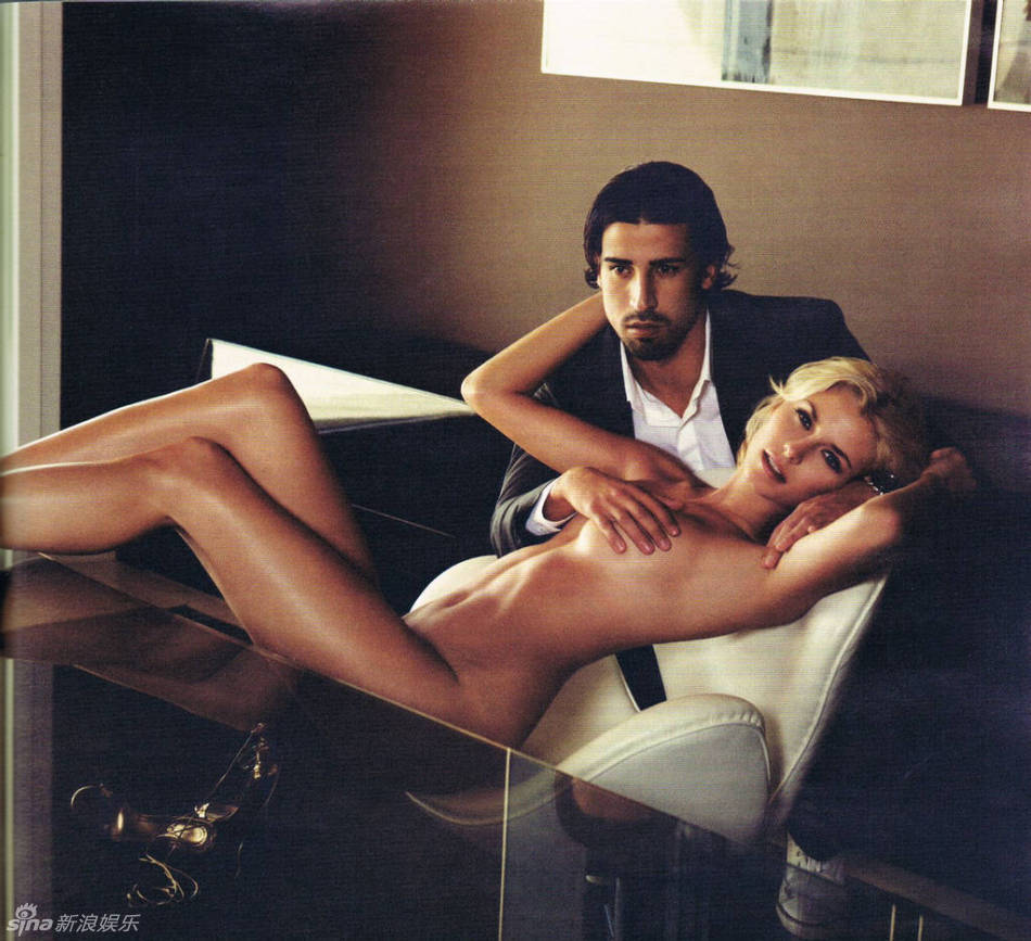 Sami Khedira y su novia Lena Gercke en GQ 1