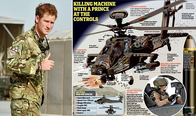 El príncipe Harry vuelve a Afganistán: pilotará un helicóptero Apache
