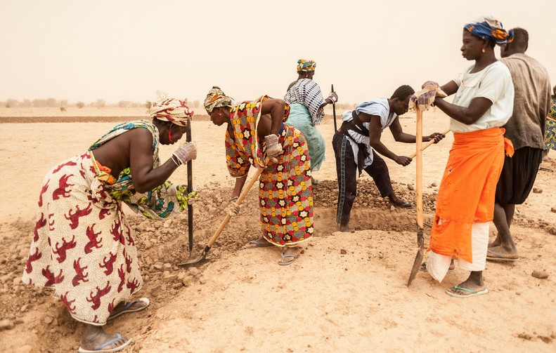 Vida dura de la gente de Mauritania bajo la sequía grave