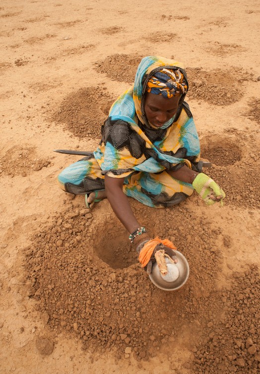 Vida dura de la gente de Mauritania bajo la sequía grave