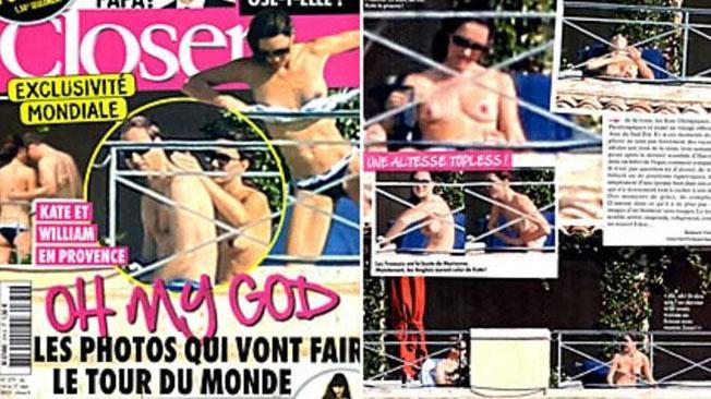 Media francesa revela fotos de Kate Middleton desnuda