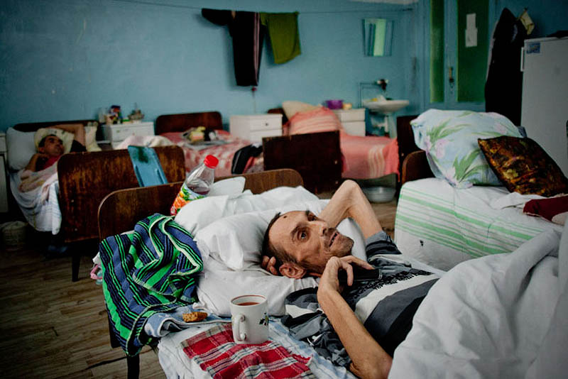 Los pacientes con la enfermedad tuberculosis en Ucrania