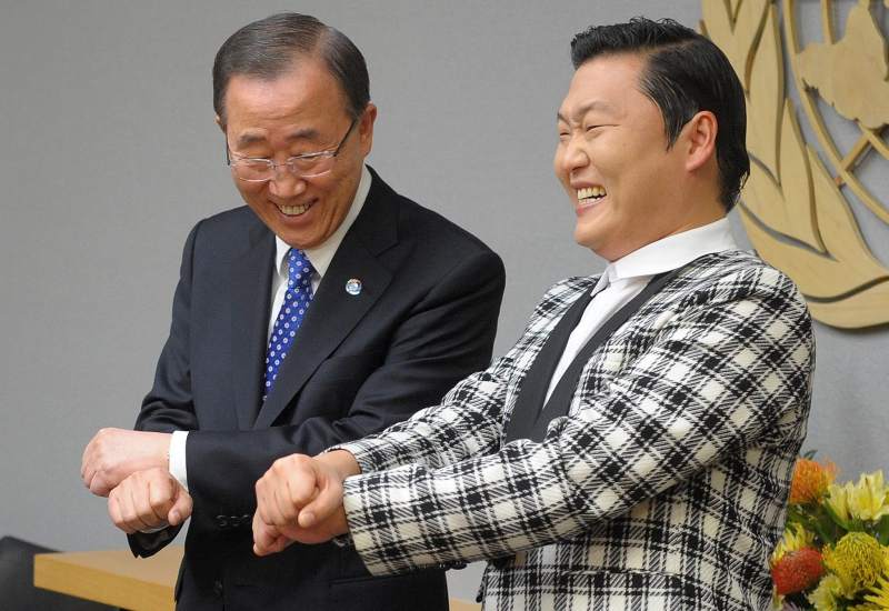 Ban Ki-moon y PSY bailan ‘Gangnam Style’juntos