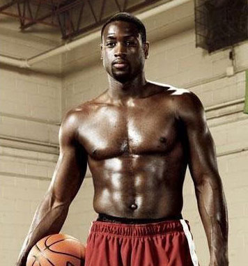 Los hombres sexys de NBA con músculos