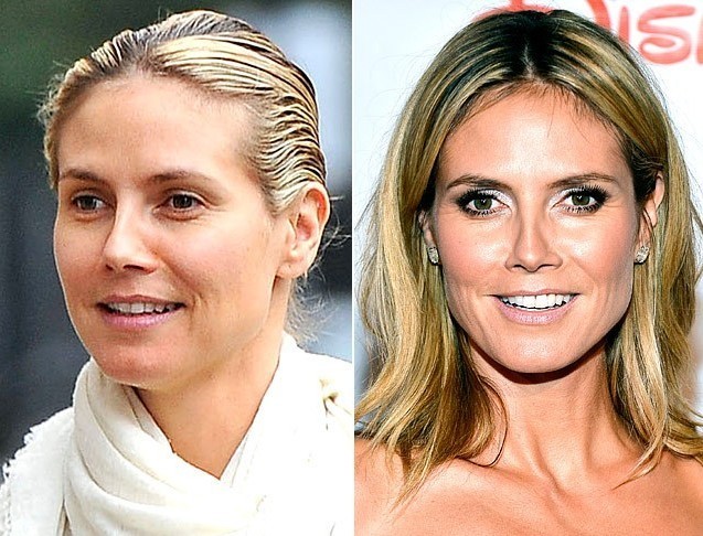 Las Famosas sin maquillaje, antes y después