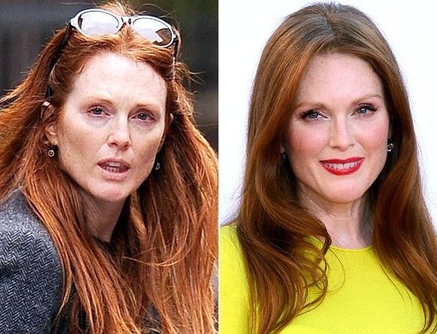 Las Famosas sin maquillaje, antes y después