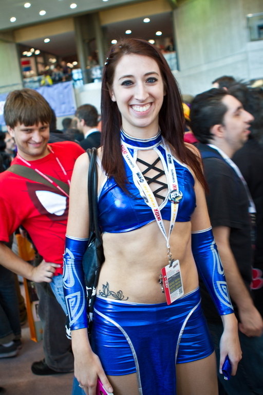 Cosplay sensual en el Festival de Animación en Nueva York