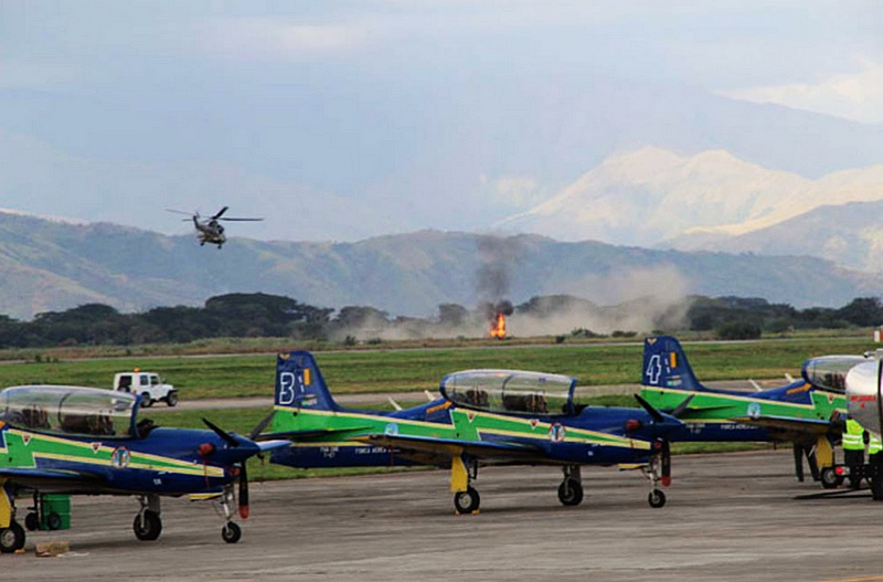 Avión K8 fabricado en China se estrelló durante la exhibición en Base Aérea Libertador en Venezuela