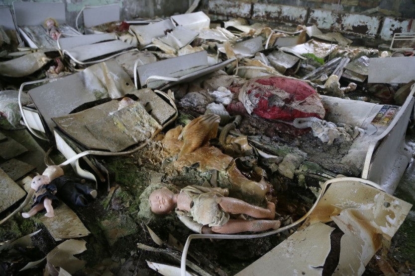 El día 27 de noviembre de 2012 en Pripyat, Ucrania, una kindergarten abandonado. 当地时间2012年11月27日，乌克兰普里皮亚季，废弃的幼儿园。