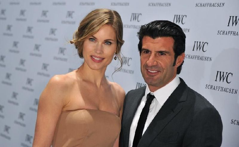 Figo y su mujer