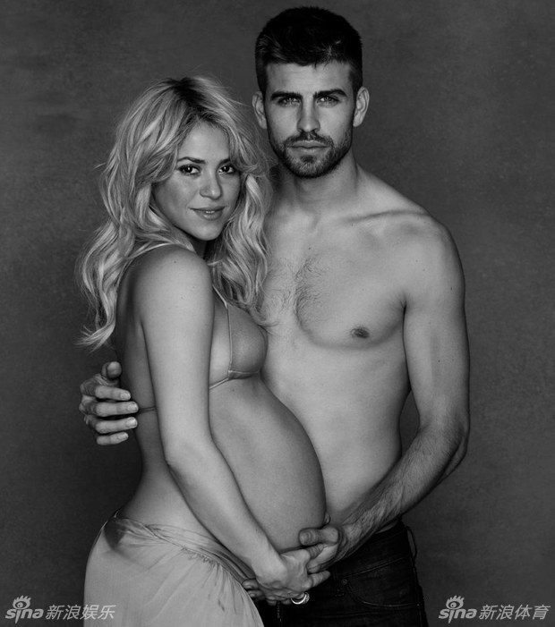 Shakira y Piqué lucen embarazo para un 'baby shower' solidario 1