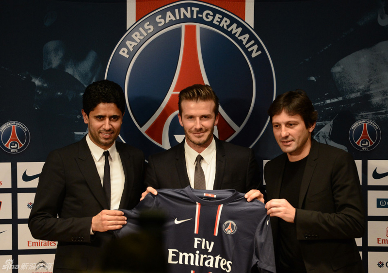 David Beckham,nuevo jugador del París Saint-Germain 1