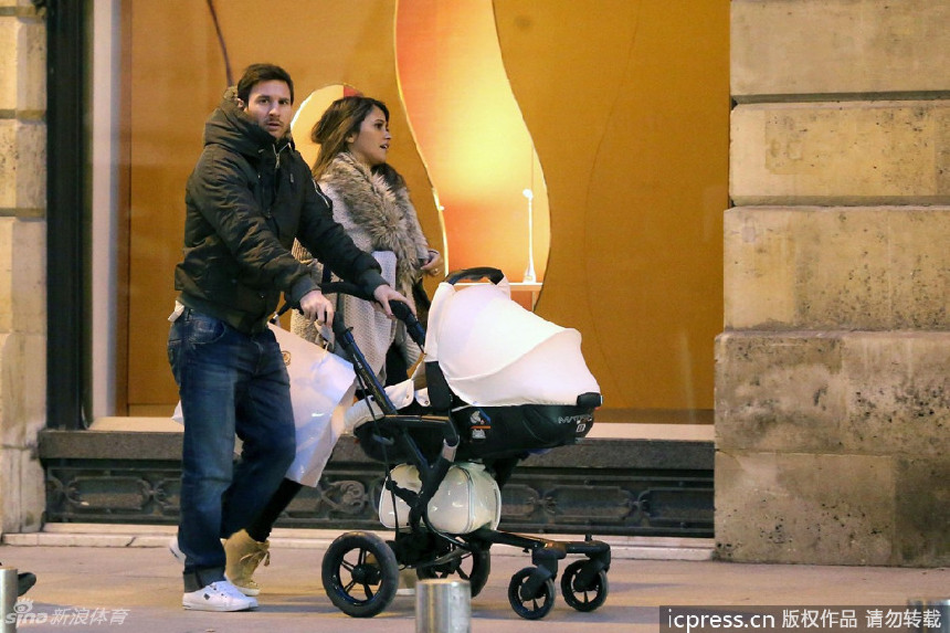 La escapada en familia de Leo Messi a París